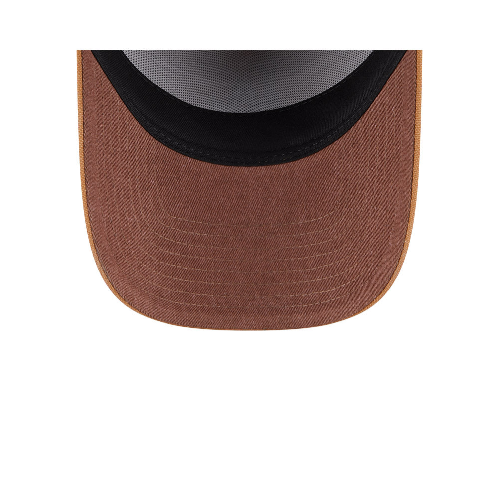 LA Dodgers Hat - Washed Canvas Bronze 9Forty A-Frame MLB Snapback Cap - New Era